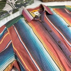 The Territory Ahead Multicolor Striped Men's Shirt XL-T